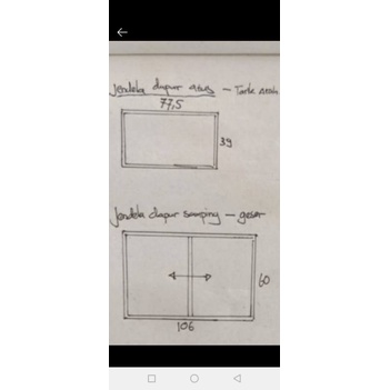 Jendela aluminium kaca geser dan casement custom