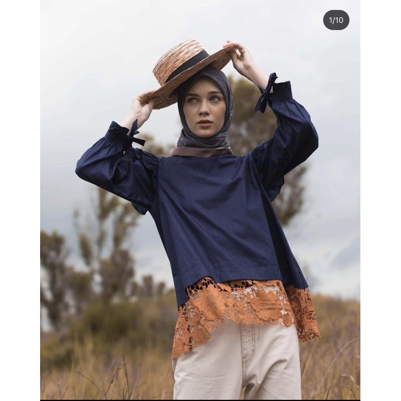 salsa top navy Aleza