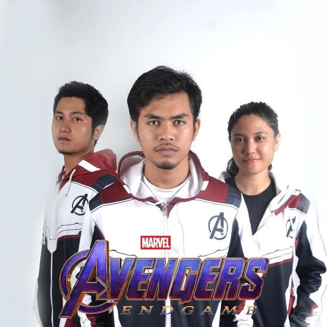 Jaket Hoodie Unisex QUANTUM REALM AVENGERS : ENDGAME + Tony's Speech