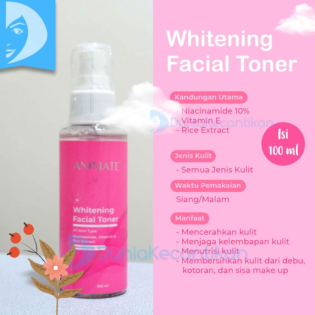 Animate Instant Whitening Series 5in1 Paket Perawatan Wajah Pemutih Wajah Animate / Paket Animate