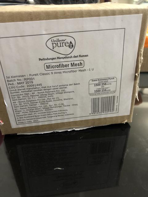 Saringan Filter Serat Mikro Pureit Pure It Classic 9l Micro Fiber Mesh Mfm