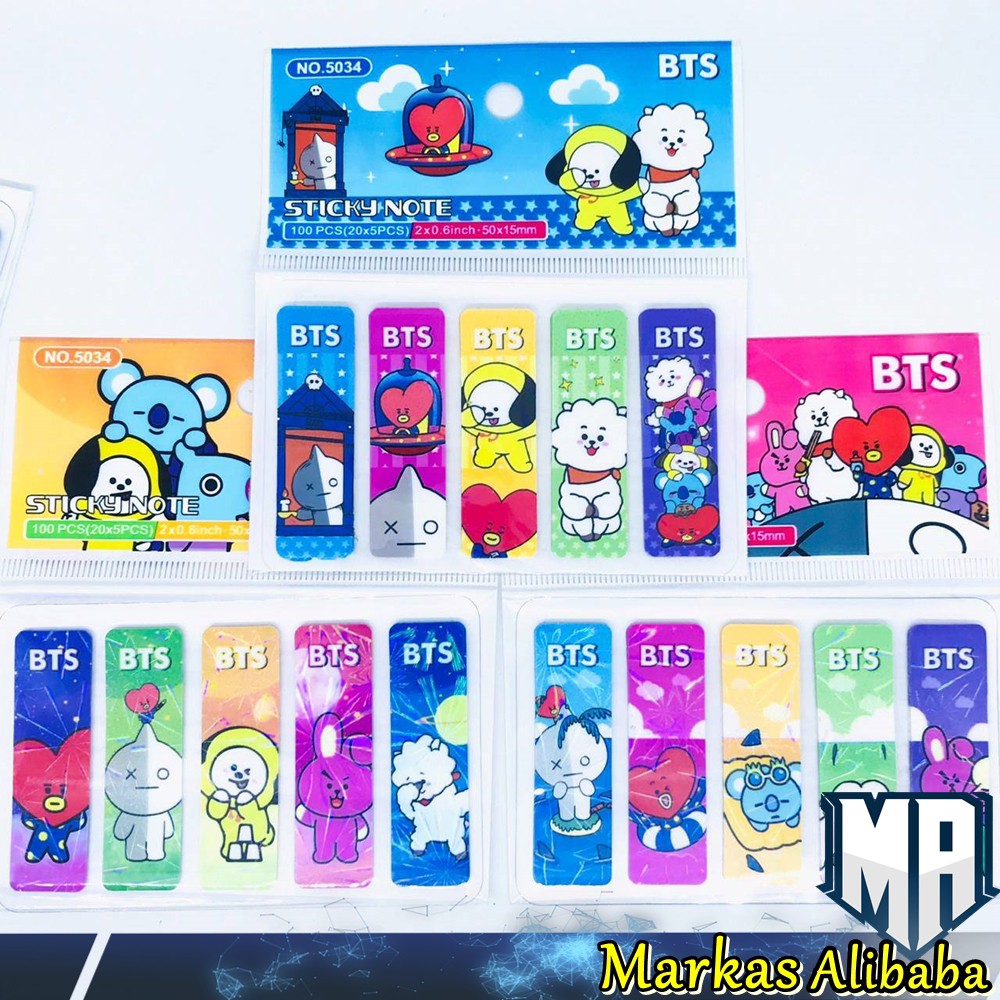 PEMBATAS BUKU  BT21 / BOOKMARK  BT21 / PEMBATAS BUKU BT21