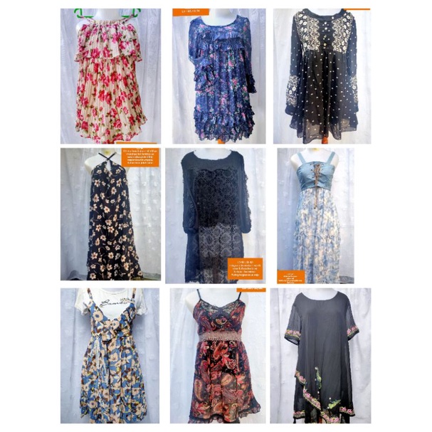 Dress / long dress / midi / tunik / overall / baju pesta / vintage