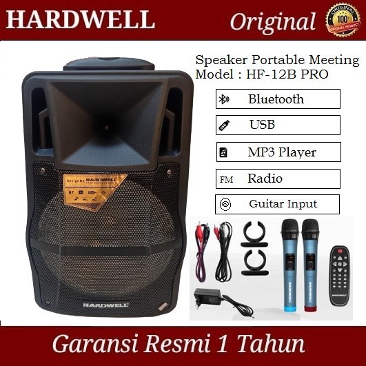 Speaker Portable Meeting Hardwell Hf B Pro Usb Mp Bluetooth Shopee