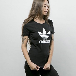Kaos Adidas WOMEN ORIGINALS TREFOIL TEE Black CV9888 Kaos Adidas WOMEN ORIGINALS TREFOIL TEE Black CV9888