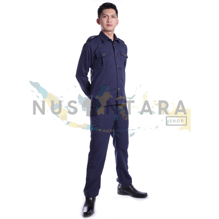 Baju Seragam Safari Baju Safari Setelan Safari Security Seragam Satpam Baju Sekurity Baju Sekuriti