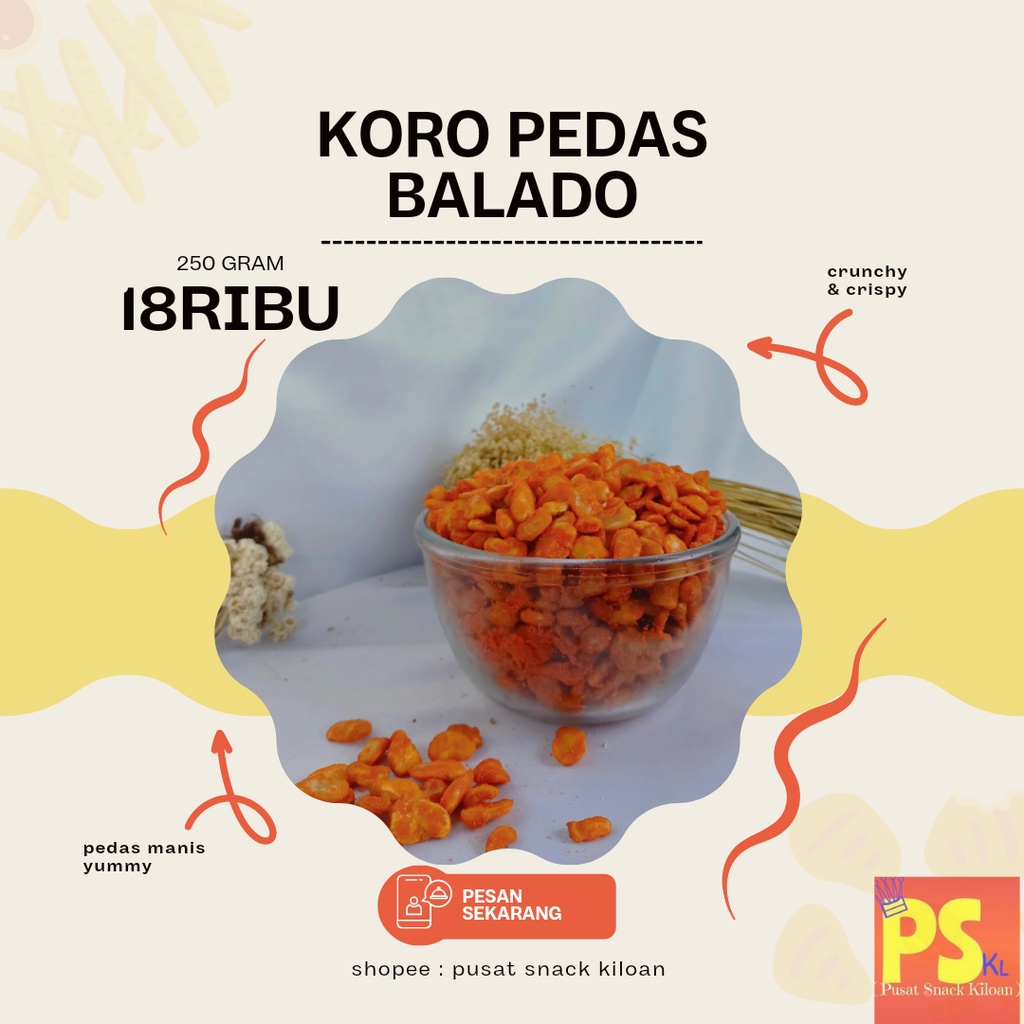 

KORO PEDAS BALADO atau KACANG KORO PEDAS