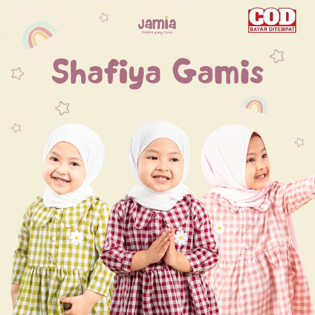 Jamiakids - Gamis Couple Gamis Ibu dan Anak Perempuan 1-8 Tahun | Shafiya Gamis