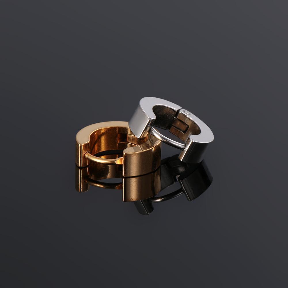 Nanas 2PCS Ear Stud Pesta Pria/Wanita Unisex Stainless Steel