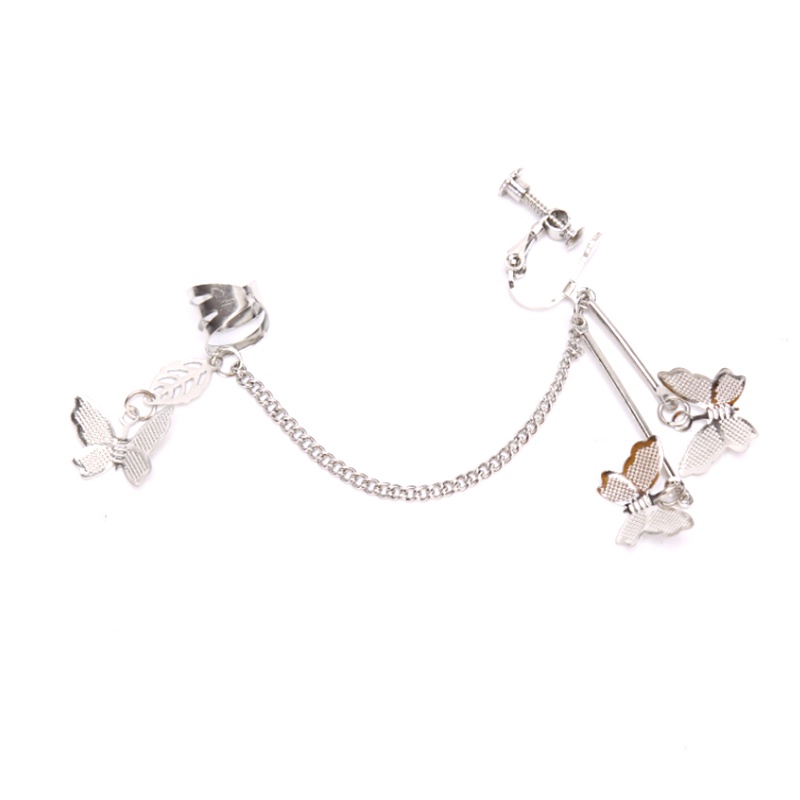1pc Anting Gantung Model Kupu-Kupu Gaya Harajuku Punk Untuk Wanita