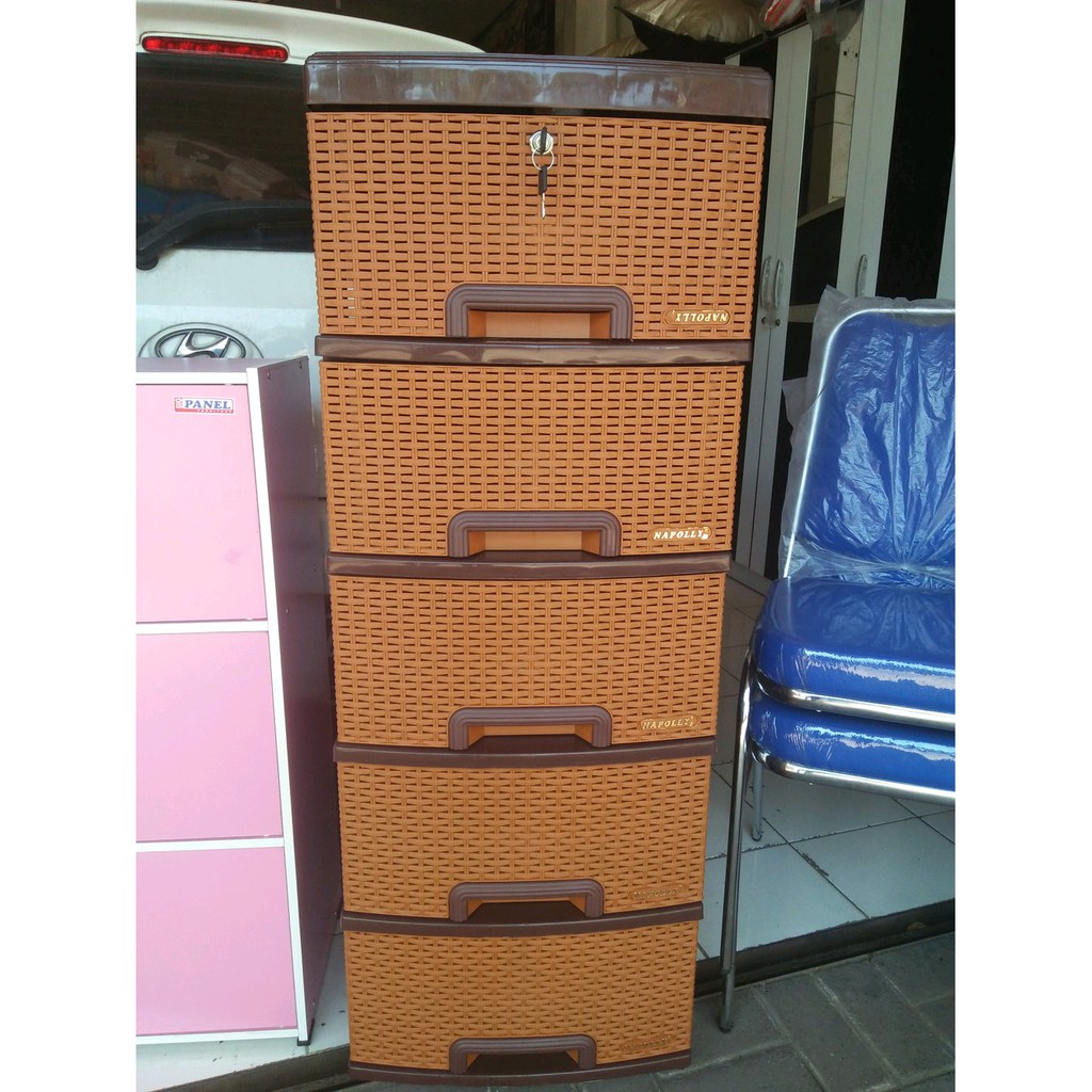 lemari plastik napolly rotan Limited