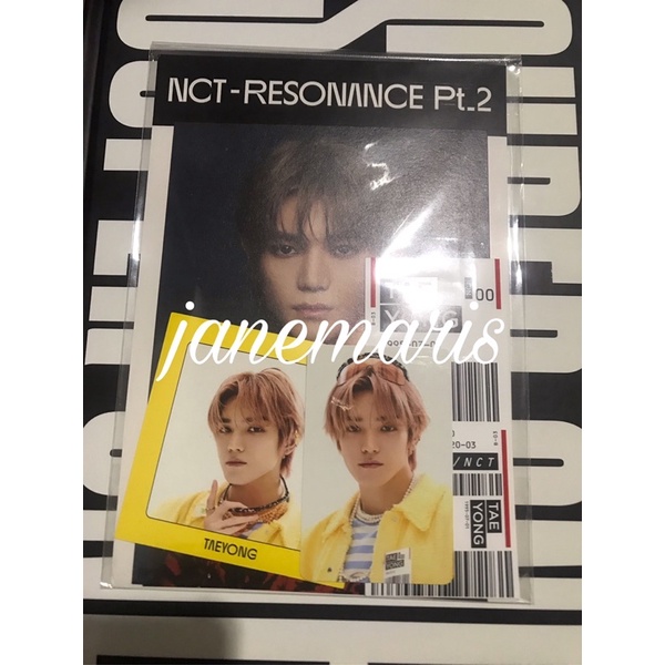 RESONANCE PART 2 PHOTO + STICKER SET TAEYONG SEALED