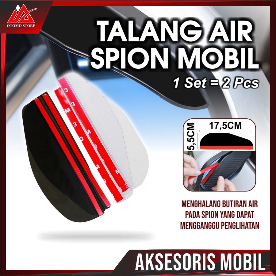 TALANG SPION Mobil Mika Talang Air Anti Hujan Topi Penahan Dan Pelindung Spion Mobil Car Mirror Cover