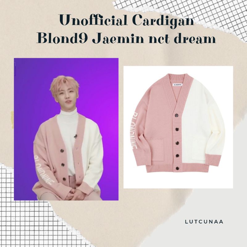 Pre-order Unofficial Cardigan Blond9 Jaemin nct dream