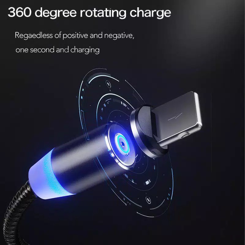 COD Kabel Data / Charger USB Magnetik Quick Charge fast apple  iPhone USB Micro Oppo Samsung xiaomi