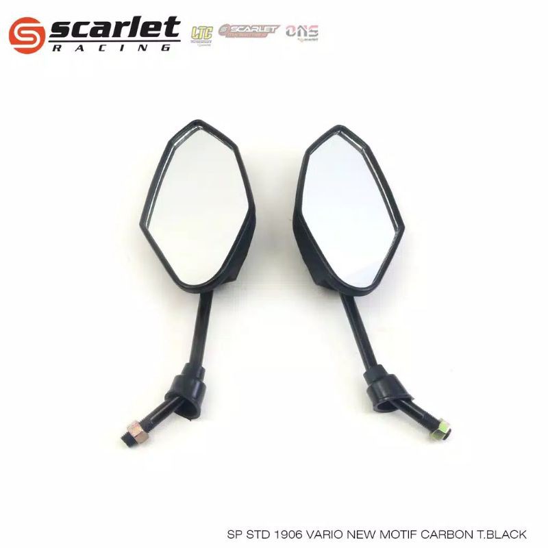 (VARIO)SPION STANDAR SCARLET SEPASANG 1SET CARBON BEAT VARIO 110 125 150 FI SCOOPY SPACY DLL