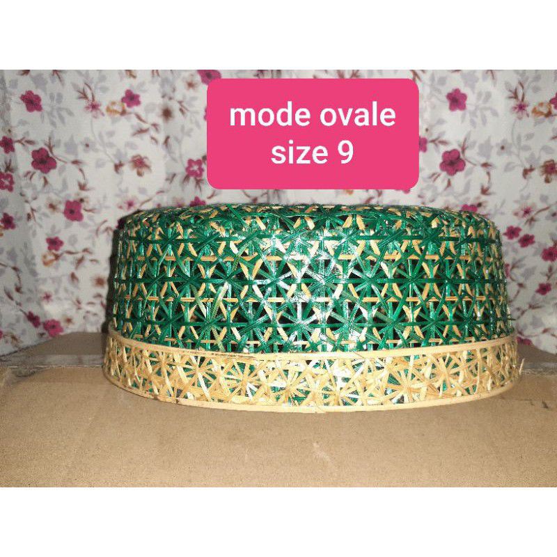 peci anyaman bambu