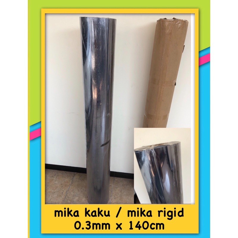 

Mika Rigid 0,30 mm x 140 cm / Mika Kaku / Seserahan Meteran Souvenir Hantaran Plastik Tebal PVC