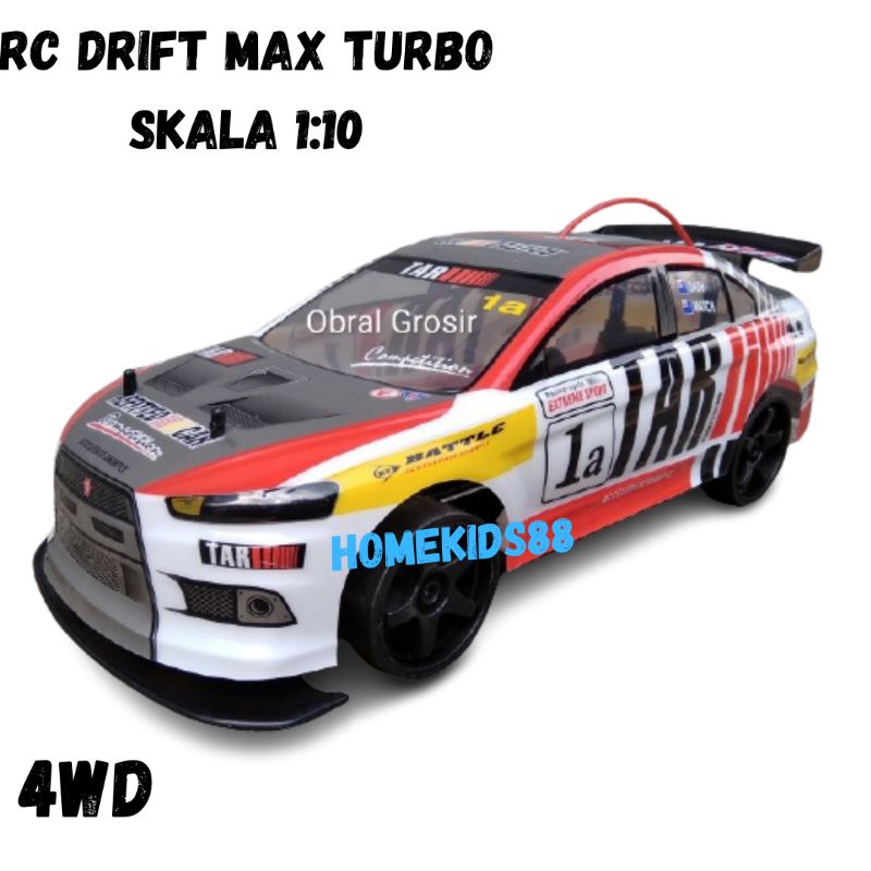Mobil remot drift skala 1:10 mainan mobil drift turbo rc drift turbo 4wd mainan mobil remot control