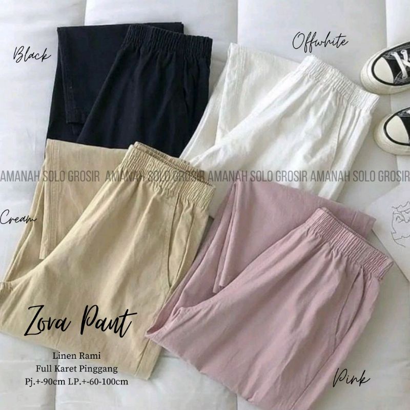 ZORA PANT (CELANA KULOT LINEN RAMI) CELANA WANITA REKOMENDED