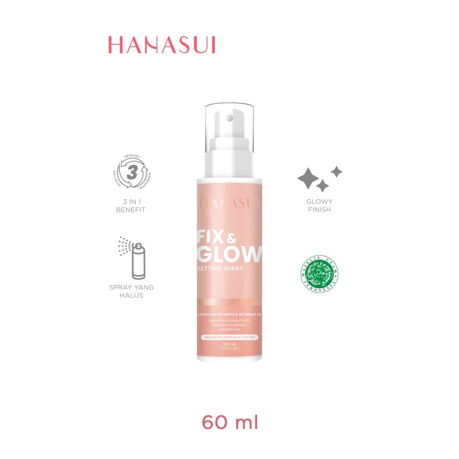 Hanasui Fix &amp; Glow Setting Spray 60ml