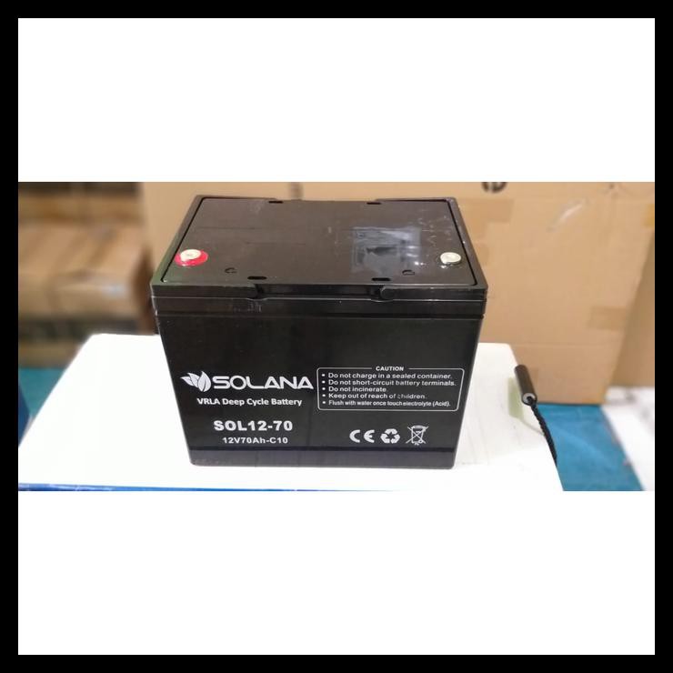 Baterai Solana Vrla 12V 70Ah / Aki Solana 12V 70Ah / Aki Surabaya