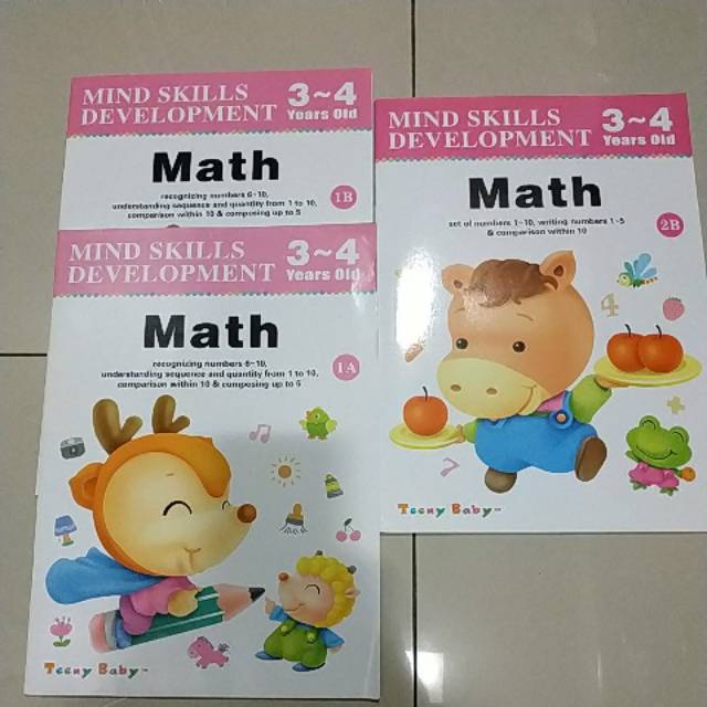 mind skills development math 3-4 yo