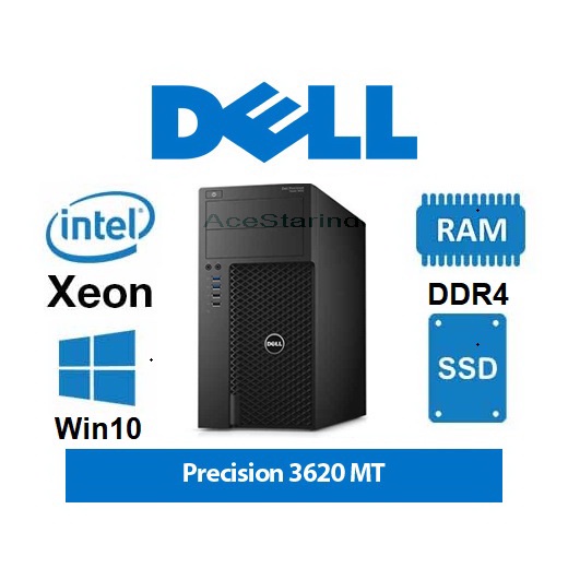 PC Server Workstation DELL Precision 3620 Xeon v5 -SSD - Ram 32gb Dual Lan for Server UNBK