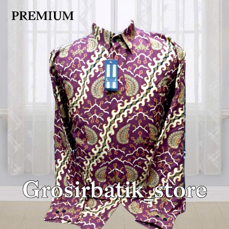 Batik pria lengan panjang premium full furing