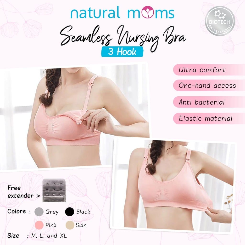 Nursing Bra Natural Moms - Bra New Item - Bra Menyusui NM-SNB