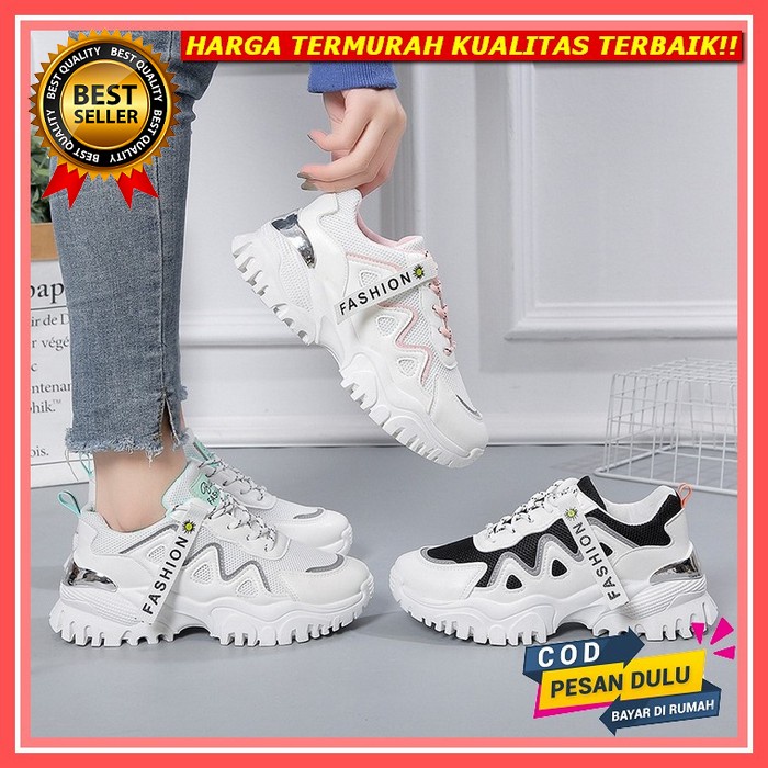 R21 Sepatu Wanita Anak Perempuan Sneakers Import Terbaru Putih Hitam Sekolah Slip On Original 100% P