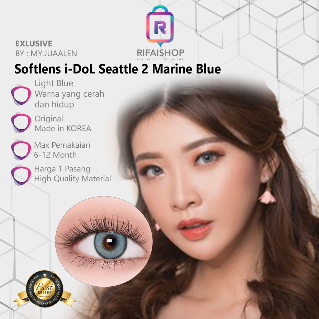 Softlens ORIGINAL i-DoL Seattle 2 Marine Blue Softlenses Soft lens