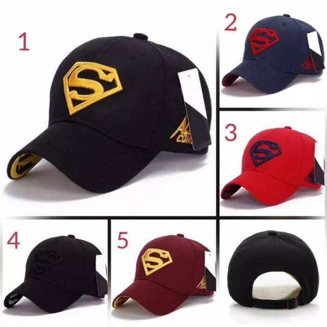 Topi Baseball Superman Impor - Outdoor Cap - Fashion Hat Trucker