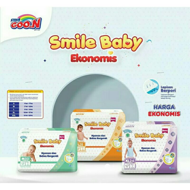 GOON SMILE BABY EKONOMIS M30,L26,XL24