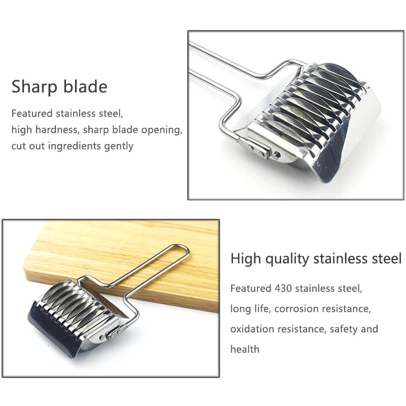 Alat Pemotong Bergulir Pengiris Pembagi Pencetak Adonan Mie Manual Ala Rumahan Roller Rolling Noodles Cutter Stainless Steel Berkualitas