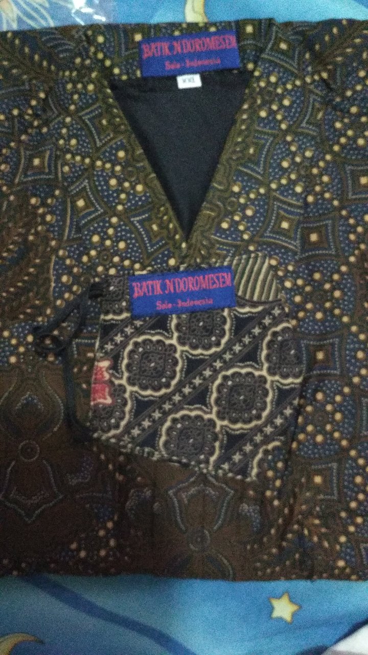 Batik Premium Ndoromesem Pantun Kamulyan Lengan Panjang Full Furing Katun Halus Solo