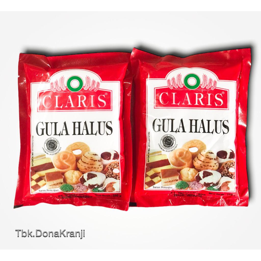 

GULA HALUS CLARIS 250gr