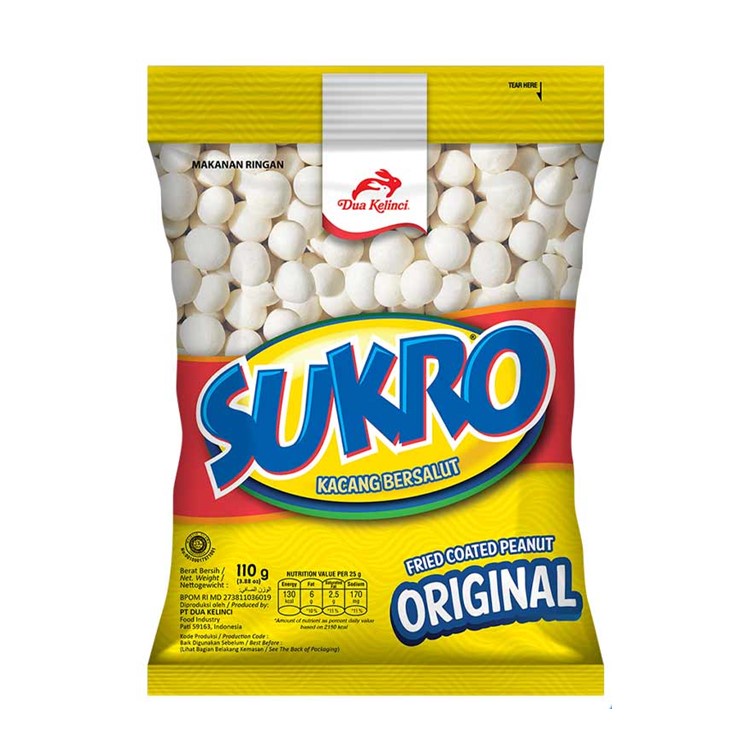 

Dua Kelinci Sukro Kacang Atom Original 110 g ACCJKT