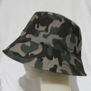 topi bucket korea loreng topi camo bulat