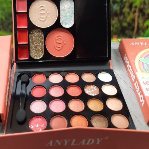 ☊ EYESHADOW DOMPET UKURAN SEDANG ANYLADY LOVELY UNICORN ♦