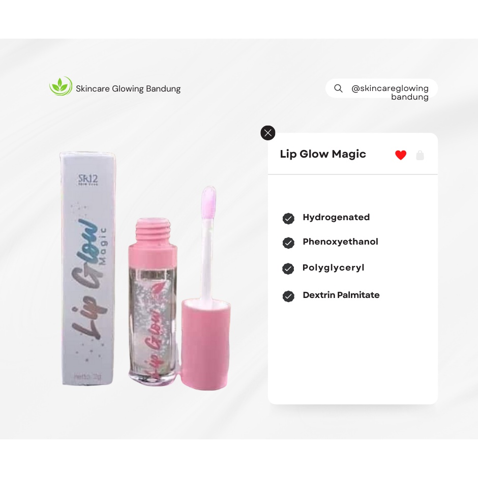 Lip Glow Magic SR12 Lipglow Serum Lip Glossy Bening Perona Bibir Serum Bibir Lip Serum Pengkilap Bibir Vitamin Lip Bibir Pink Pelembab Bibir Kering