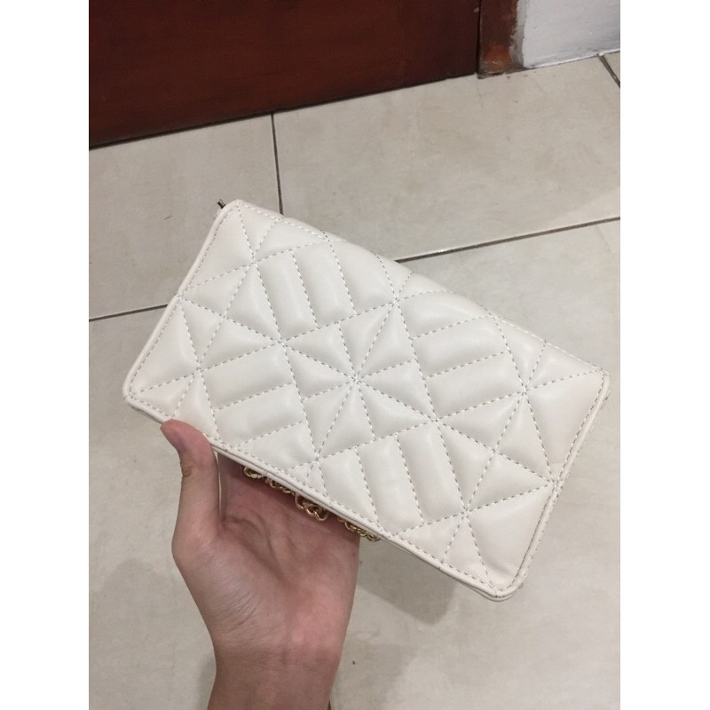 preloved tas zara quilted white preloved tas zara preloved tas wanita preloved sling bag