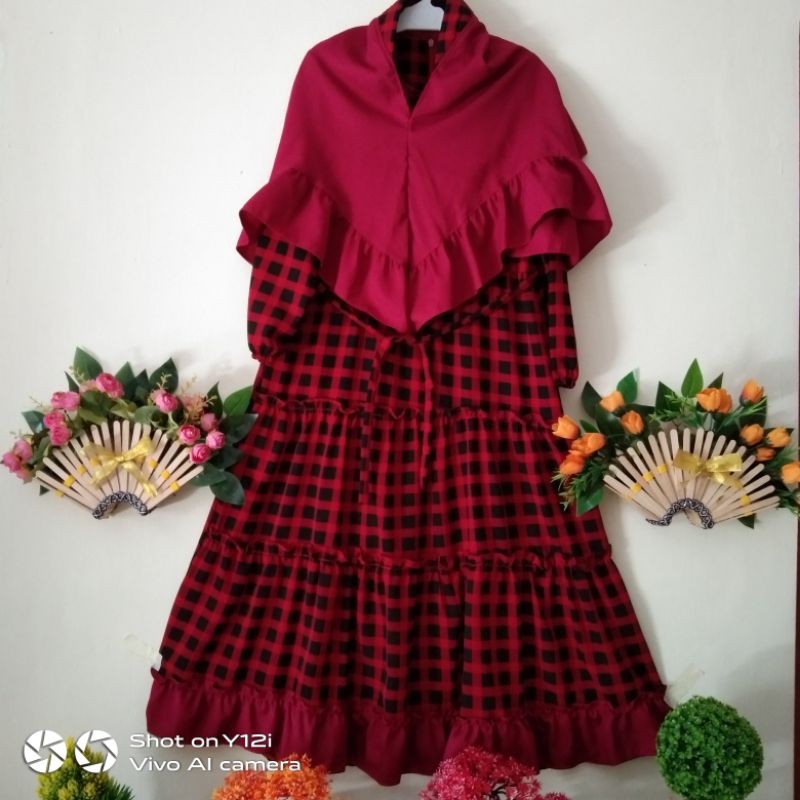 Gamis Anak Motif Kotak