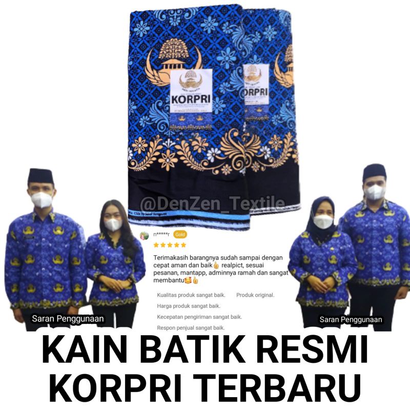 Jual Kain Batik Seragam Korpri Pgri C40 Harga Sudah Untuk 3m Shopee