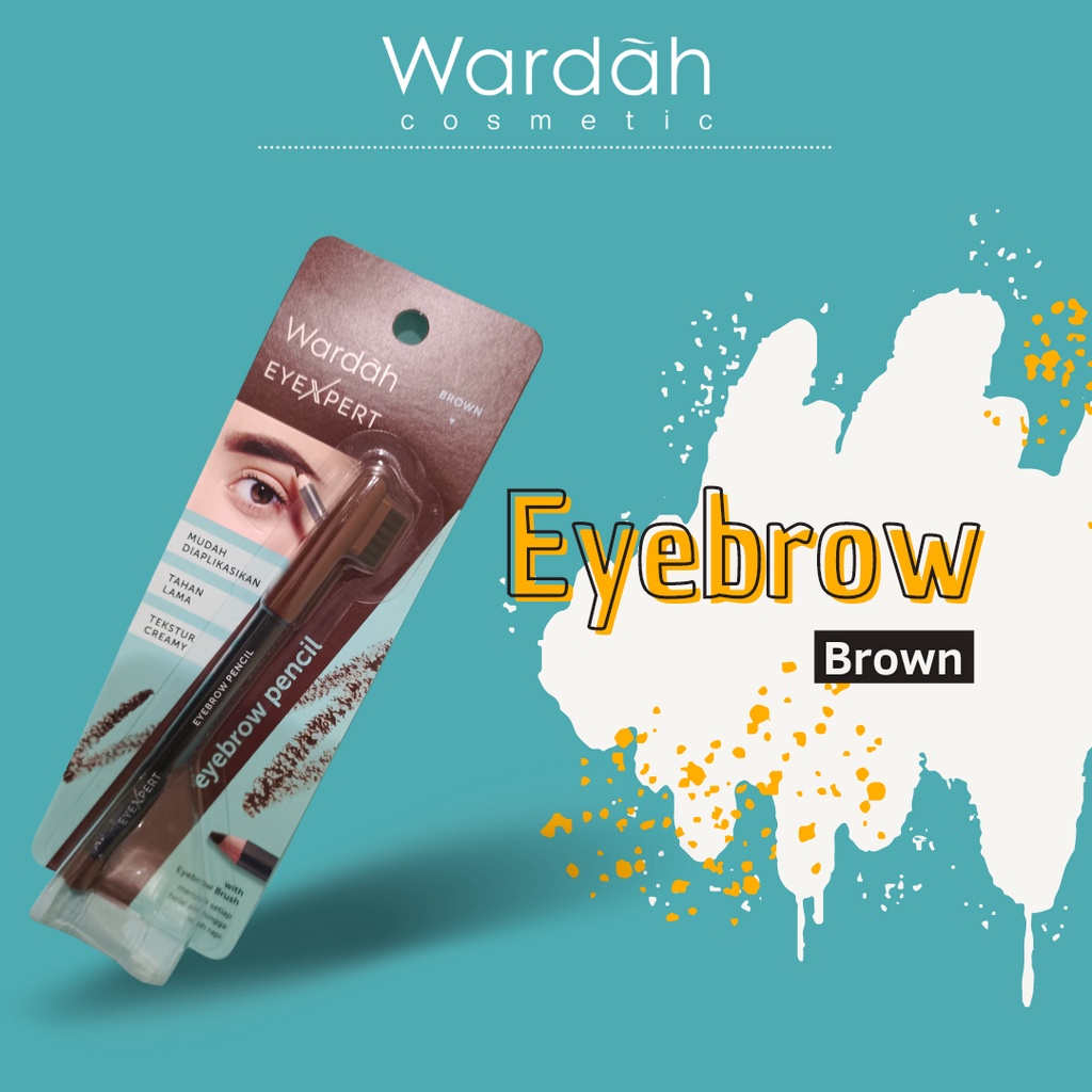 Kemasan Baru (NEW)WARDAH EYE BROW / EYEBROW PENClL (pensil alis) Brown &amp; Black 1,14gr