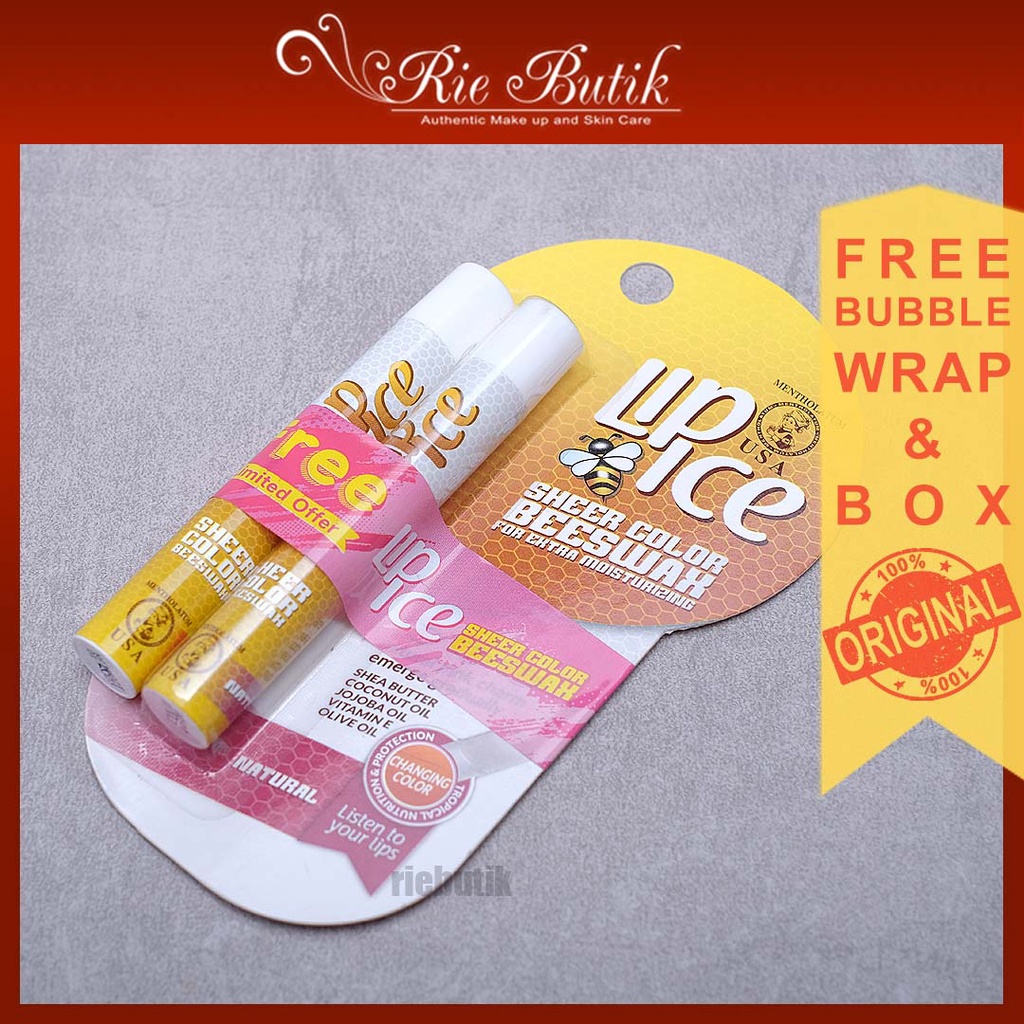 Lip Ice Sheer Color Lip Balm Strawberry / Apple / Bubble Gum / Orange / Bundling