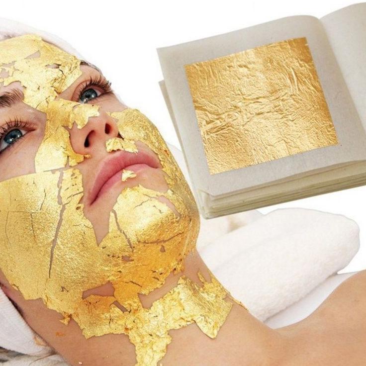 

EDL [] 10 LEMBAR Kertas Foil Emas Gold Leaf Foil Sheet Kertas Prada Sepuhan Gilding [st -819]