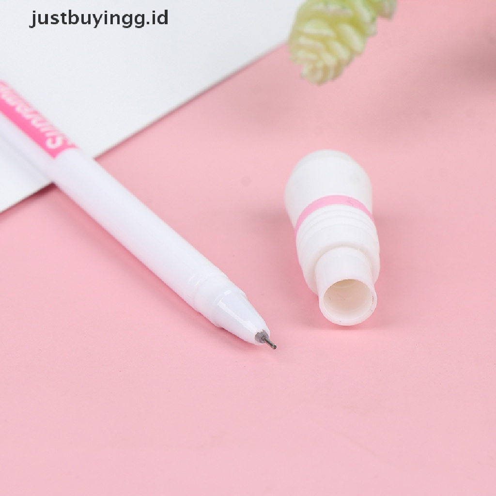 [justbuyingg.id] Creative Gel Pen Rotating Pen Spinning Game Pens For Students Stationery Pen ID