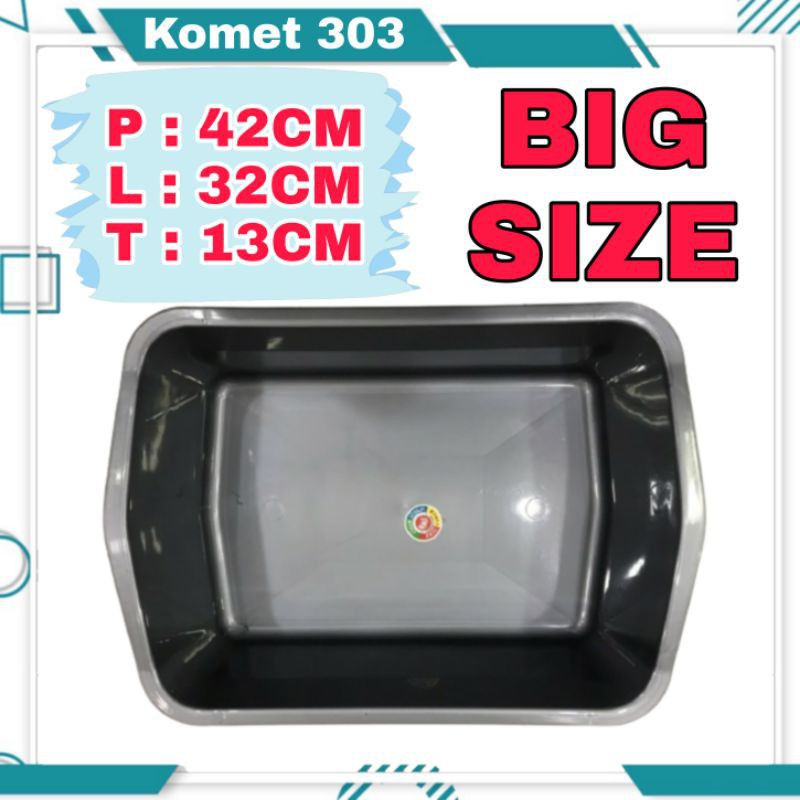 Baskom segi abu komet star 303/Bak segi abu komet star/Litter Box/ Bak Pasir Kucing