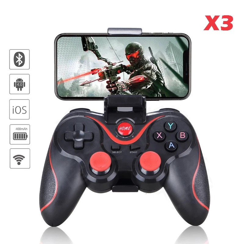 Gamepad X3 Bluetooth Wireless Controller PLUS HOLDER